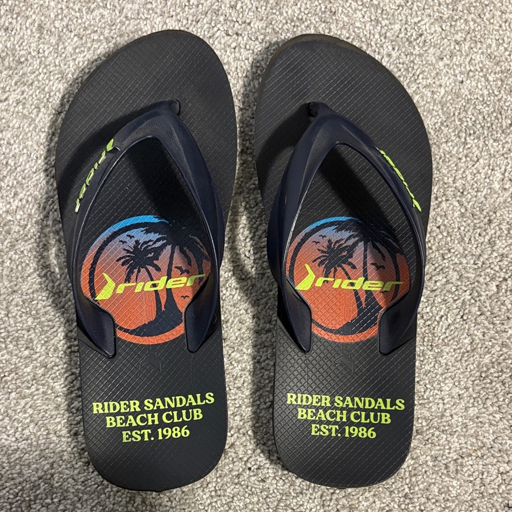 Rider Boys Black Flip Flops